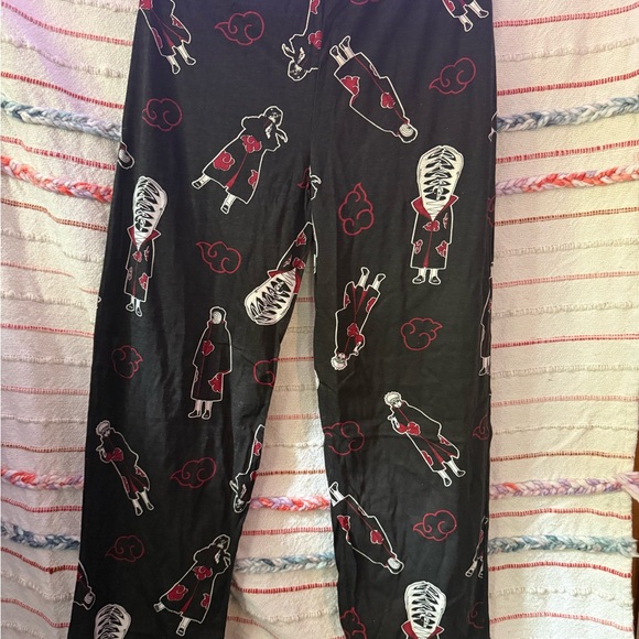 Men’s Black and Red Naruto Shippuden Pajama Pants - Picture 2 of 5